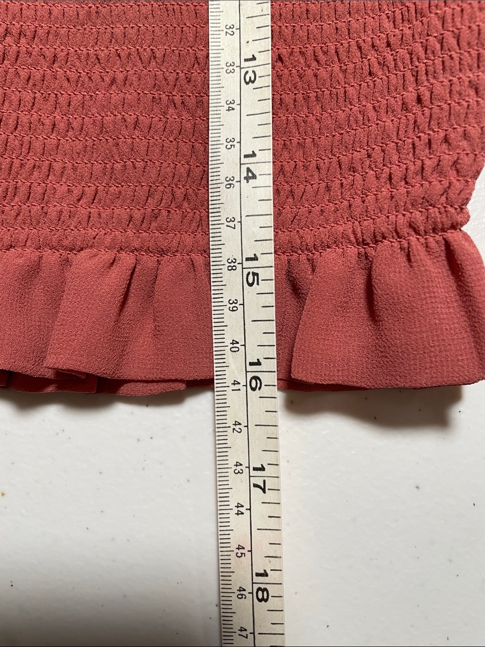 NWT Aritzia Wilfred Tempest blouse in a terracotta pink shade. Size XXS. - Picture 11 of 11